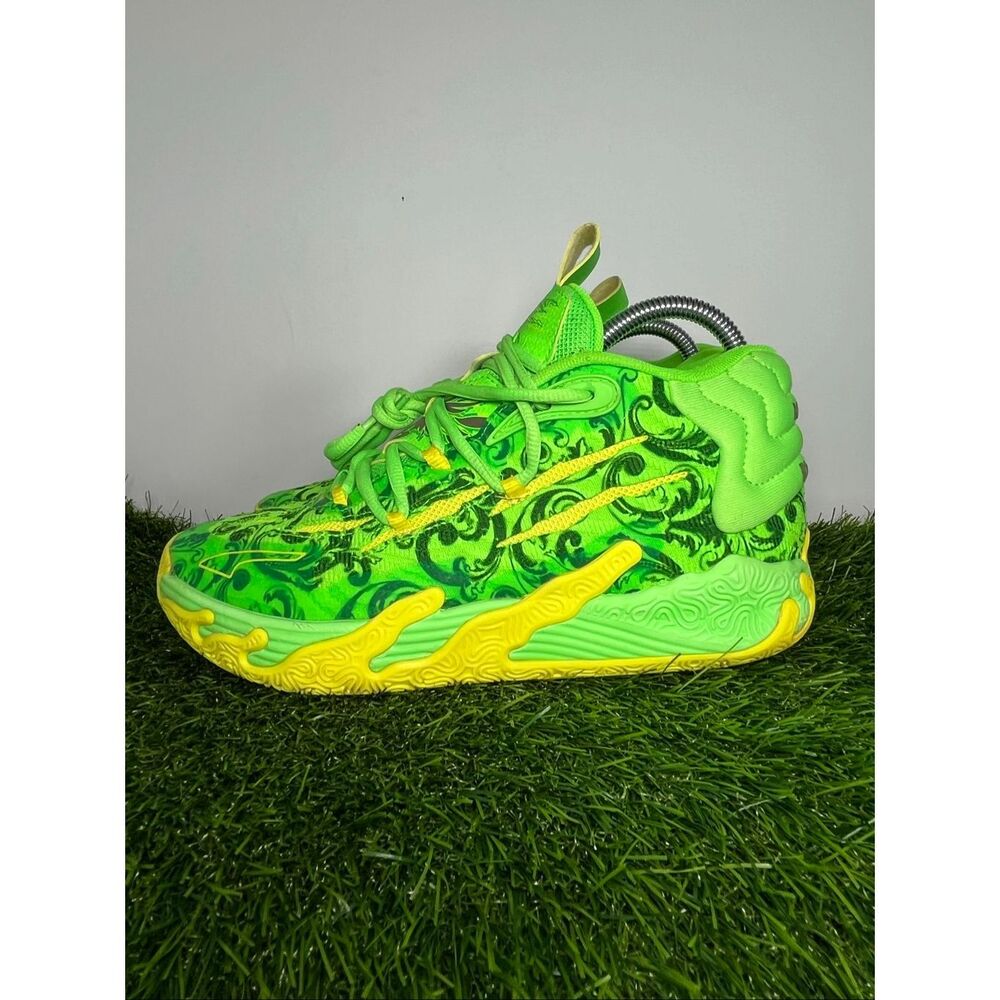 Puma MB.01 Melo Neon Green Volt Yellow Basketball Shoes Men’s Size 6